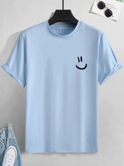 Men's Oversize Print Smile Tees
