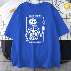Coffee Time Print T-shirt Street Men