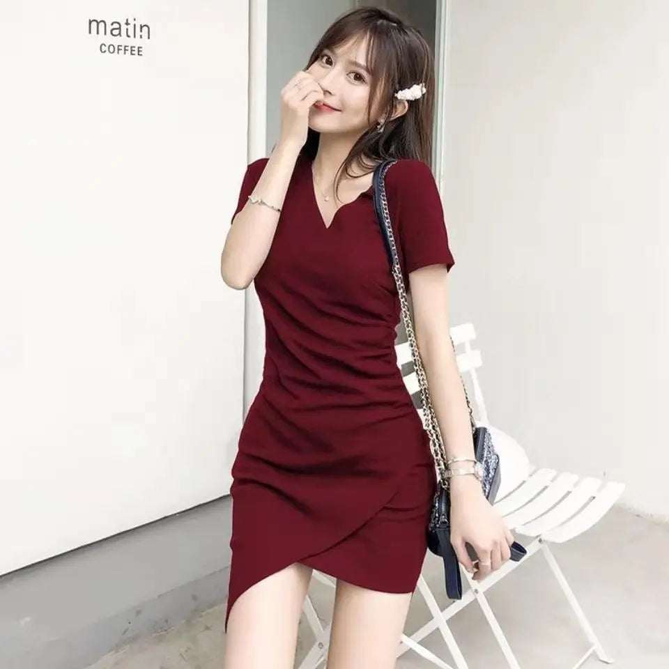 2024 Sexy Temperament Dresses for Women Slim Fit and Slim Sexy Wrap