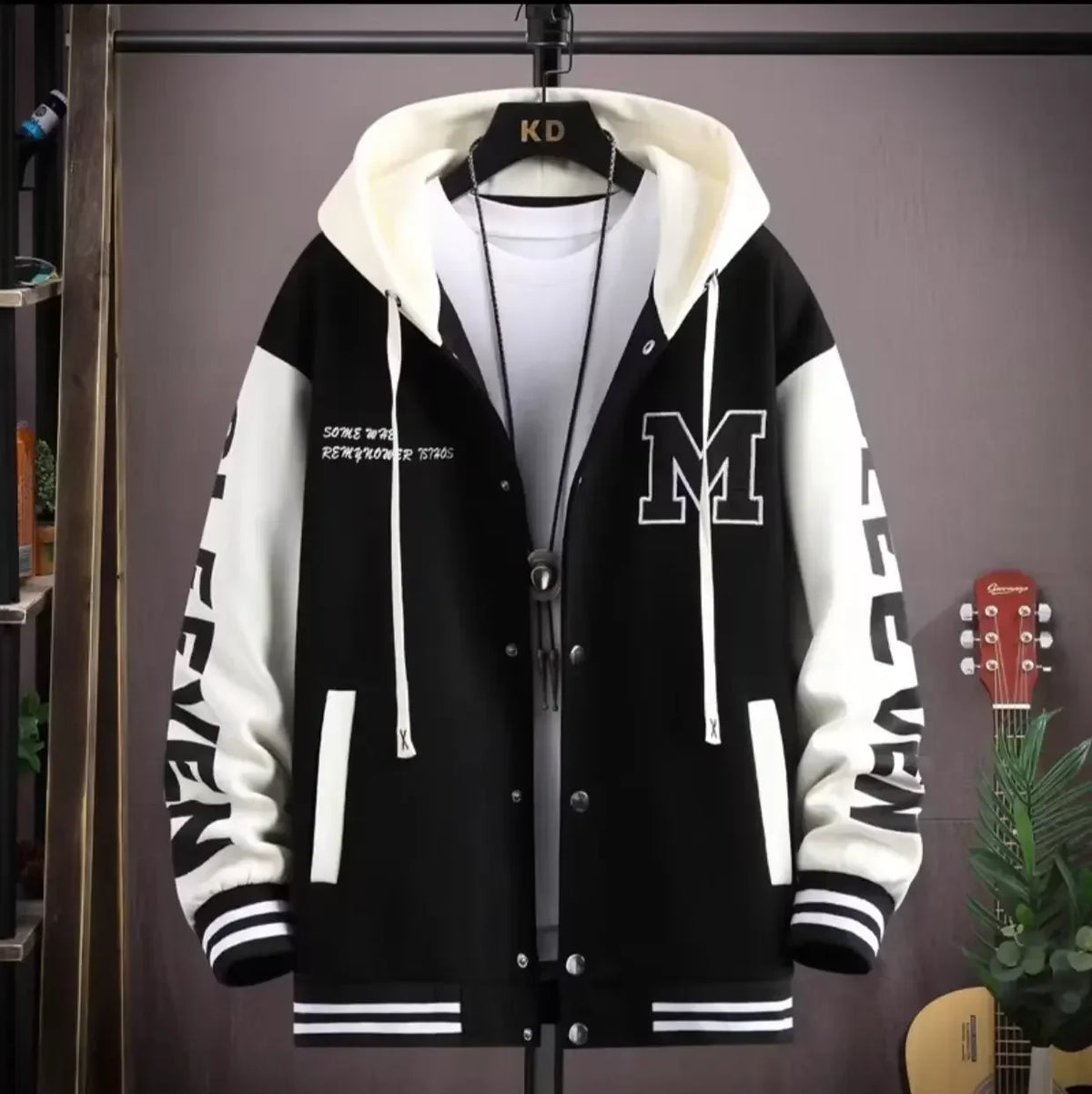Men's Hooded & Pocketed Japanese Style Jacket - Great for Spring/Fall