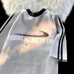 Retro Hip-Hop Letter Print Unisex T-Shirt