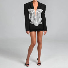 Bossing Around Lace Blazer