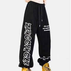 Street Dance Hip Hop Sports Pants for Women High Waist Casual All-match Y2k Trousers Spring