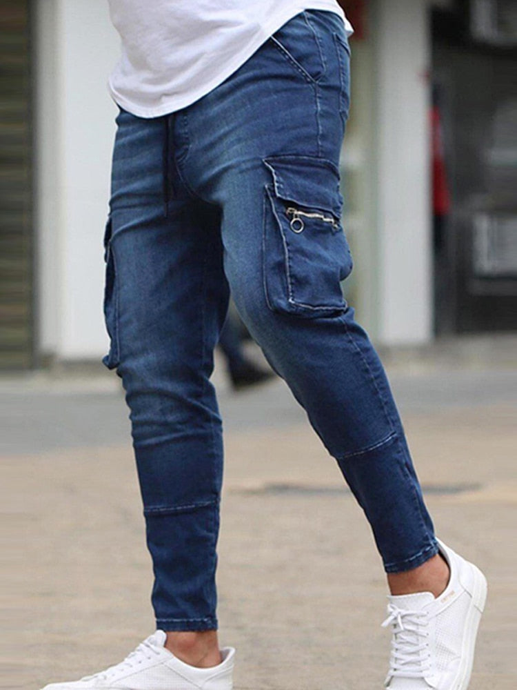 Jeans Men Slim Fit Denim High Quality