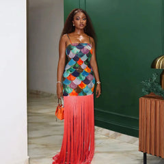 Paradise Tassel Maxi Dress