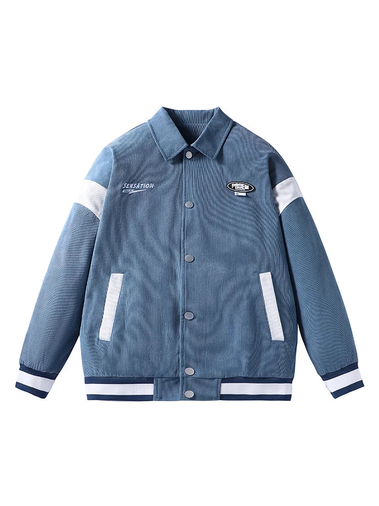 Dapper Retro Appeal Men Casual and Fashionable All-Purpose Long-Sleeved Jacket