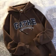 Stylish Comfort Men's Velvet Hoodies for Autumn & Winter Japanese Casual