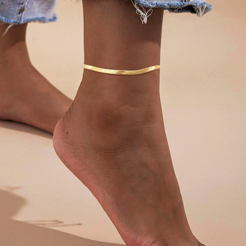 Gold Snake Chain Anklet