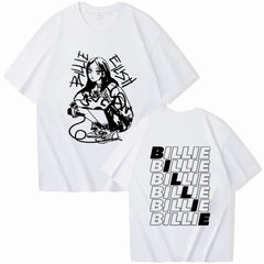 Billie Art Print Harajuku O-Neck T-Shirt Casual