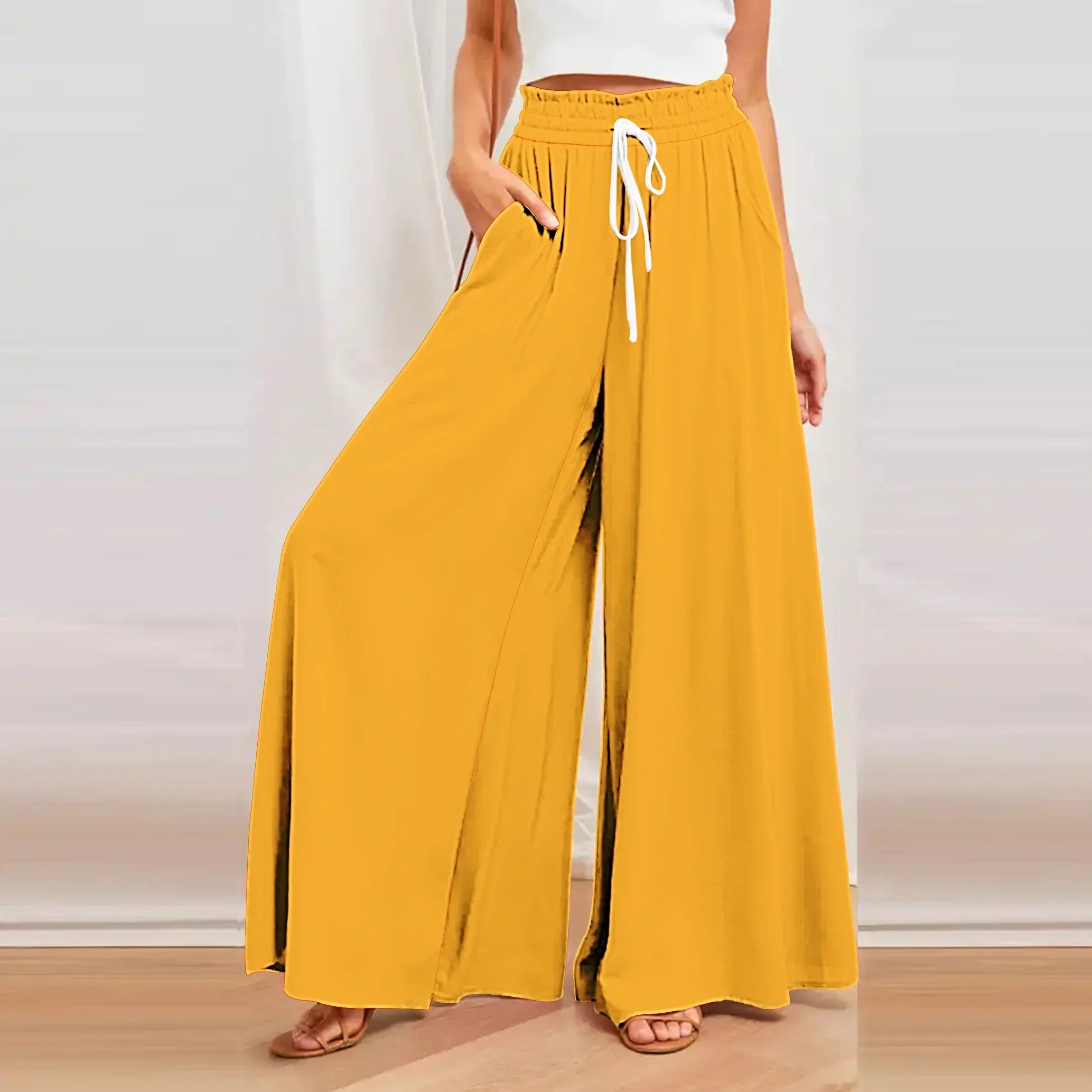 2024 Spring/Summer Bamboo Cotton Women's Skirt Pants