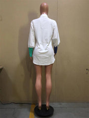 Baggy Button Up Baseball Top