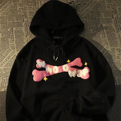hoodie sweater loose autumn winter plush coat oversized