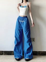 Baggy Wide Leg Cargo Pants - Women's Y2K Casual Streetwear