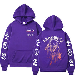 Bad Omens The Concrete Forever Tour 2023 Hooded Harajuku Hip Hop Gothic Sweatshirt