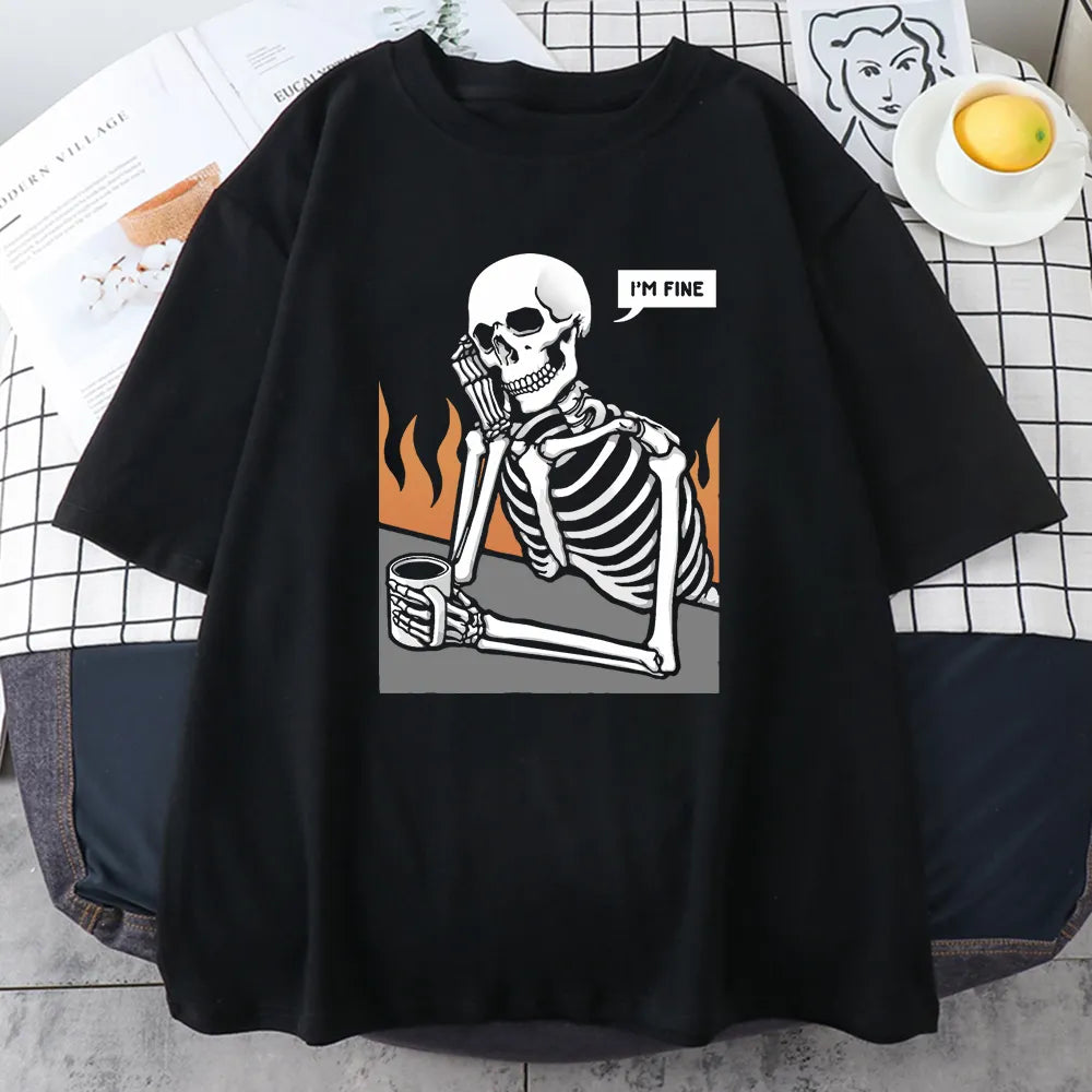 Skeletons Men Personality Street Hip Hop