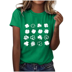Saint Patricks Pat St Paddys Day Print Casual Tshirt women