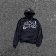 Men Letter Gothic Hoodies