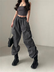 Y2K Techwear Cargo Trousers - Effortlessly Stylish Street Fashion for Women