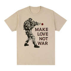 Make Love Not War Rose Vintage T-Shirt
