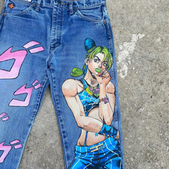 Jeans Harajuku Denim Y2k Pants Goth New High Waist Wide Trousers wide leg jeans