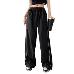 Y2K Baggy Cargo Pants for Women Drawstring Elastic Low Waist Loose