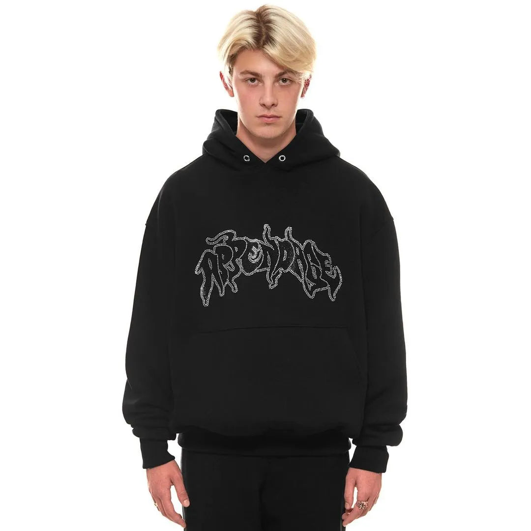 Y2K Street Hip hop Oversized Hoodie Retro Letter Print