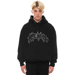 Y2K Street Hip hop Oversized Hoodie Retro Letter Print
