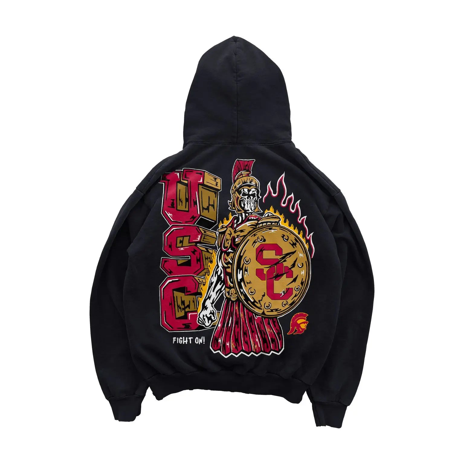 Y2k Gothic HipHop Pattern Print Hoodies Retro Fashion Warren Skull Mens Hoodie