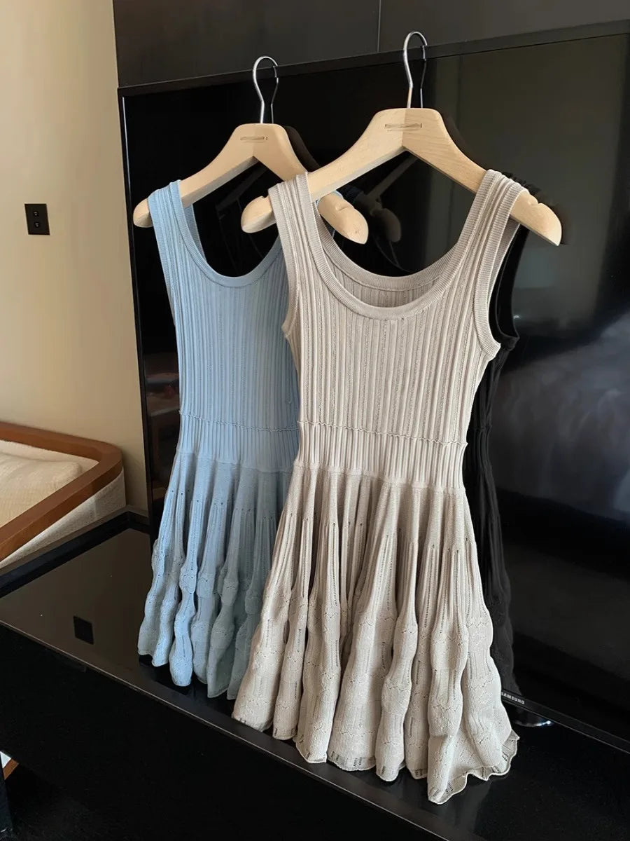 2024 Clothing Clothe Dress Evening Party Elegant Dresses Prom Hollowed Out Casual Tank Dress