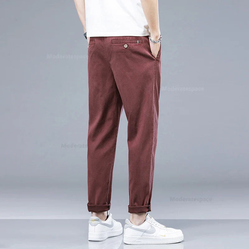 Casual Thin Fashion Ankle-length Stretch Sweatpants