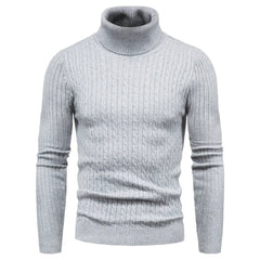 Men Sweater Pullovers Turtleneck Korea Style