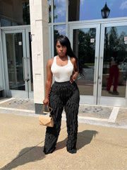 The Perfect Match Ruffle High Waisted Pants