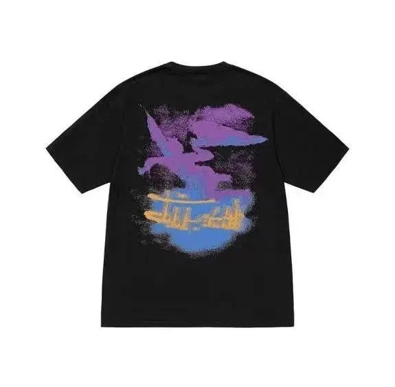 Stussiness Summer Cotton T-shirt: Unisex Casual Streetwear