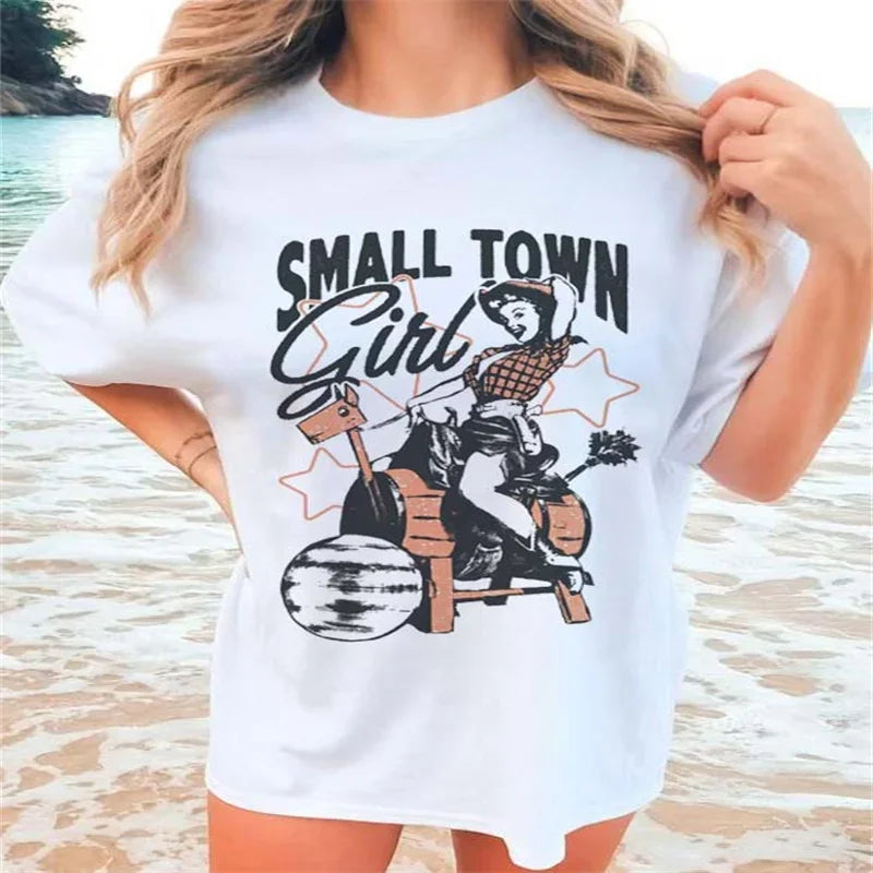 Cute Small Town Girl T-Shirt Clothing Women's