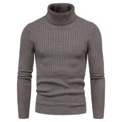 Men Sweater Pullovers Turtleneck Korea Style