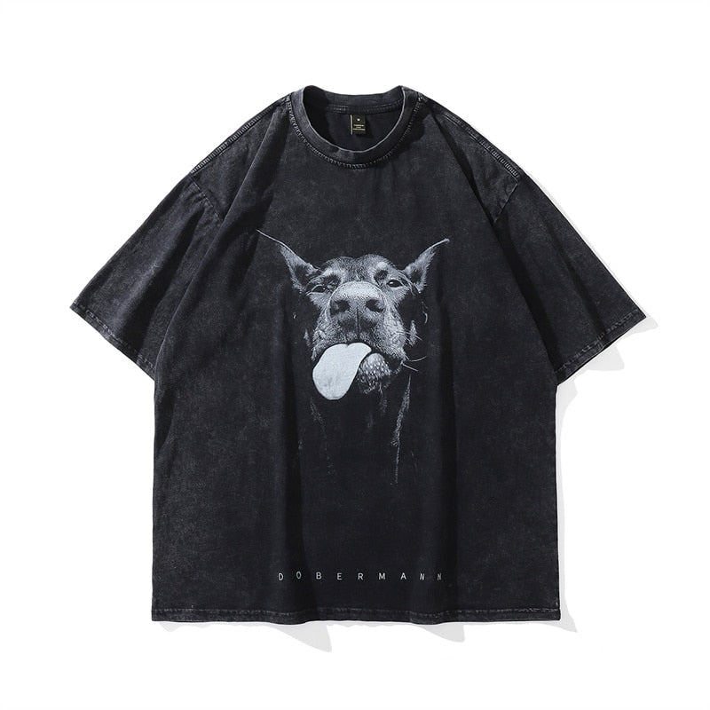 Men T-shirts Dog Printed