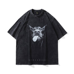 Men T-shirts Dog Printed