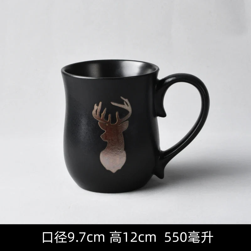 Creative Retro Household Water Coffee Micro-defective Ceramic Cup Personality Trend Mug Japanese