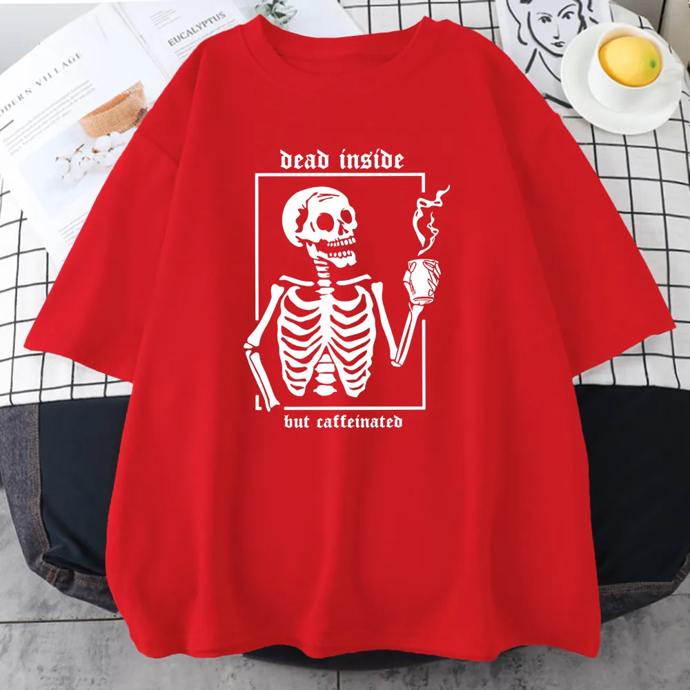 Coffee Time Print T-shirt Street Men
