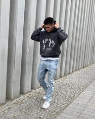 Y2K 2023 American New Print Hoodie Casual Couple Streetwear Women's
