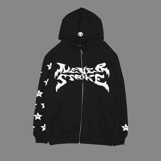 Men Letter Print High Street  Hoodies