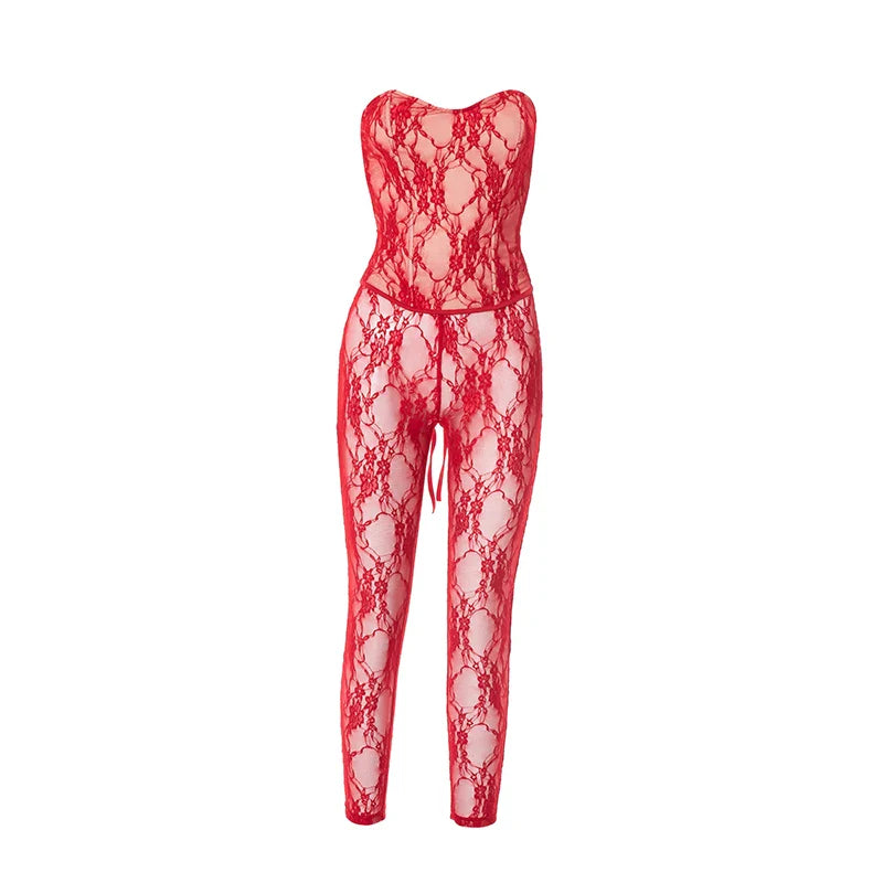 Shirring Corset Leggings Set