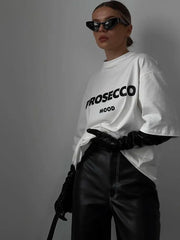 Prosecco Mood Oversized Top