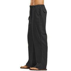 Men Cotton Linen Pants Loose Cool Casual Streetwear