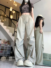 Y2K Vintage Cargo Pants - Women's Korean Hip Hop 2024