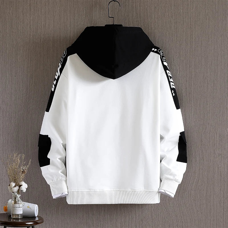 Spring Autumn Long Sleeve Hooded Sweatshirts Casual Hoodies Hip Hop Streetwear