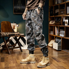 Men Fashion Oversized Camouflage Cargo Pants Outdoor Army Pants