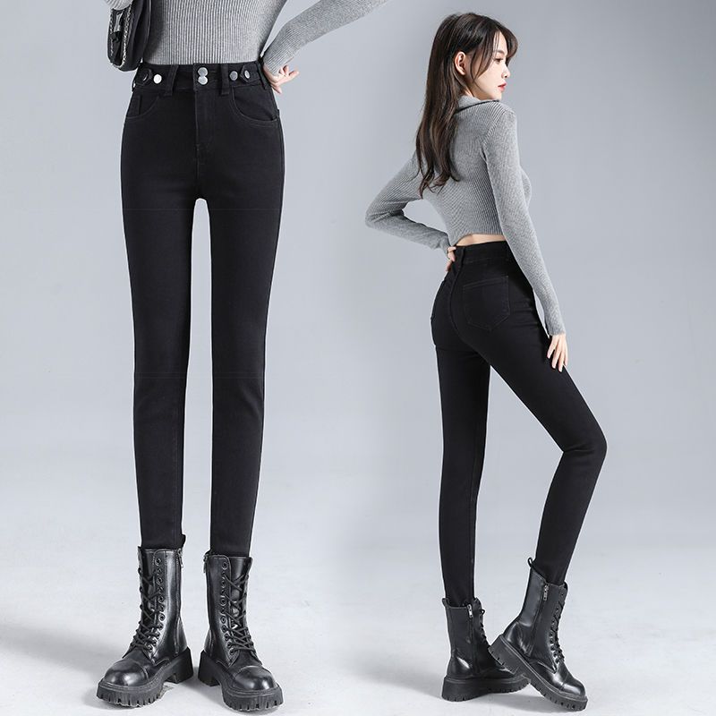 2023 Spring New High Waist Skinny Jeans Fashionable Women's Slim Stretch