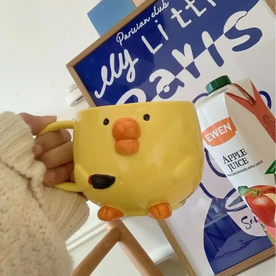 Creative Cute Mug Dudu Mouth Chicken Ceramic Mug