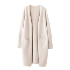Cozy up in Style: Women's Thick Warm Sweater Cardigan with Pockets